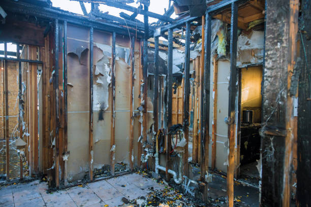 Professional Fire Damage Removal technician working in Clarendon, AR
